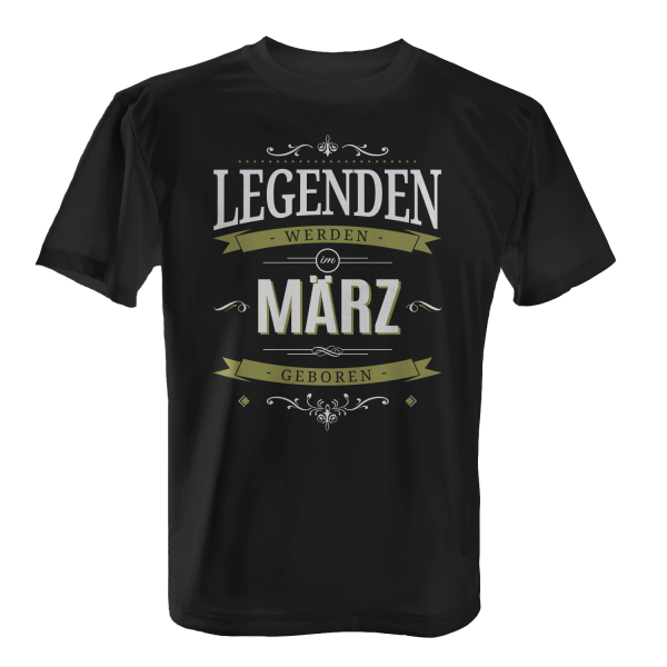 Legenden werden im März geboren - Herren T-Shirt
