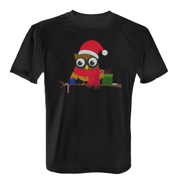 Weihnachtseule - Herren T-Shirt