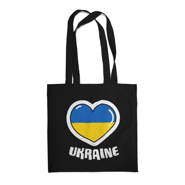 Ukraine - Comic Heart - Stoffbeutel