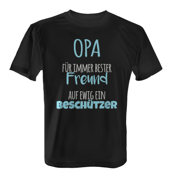 Opa - Für immer bester Freund - Auf ewig ein Beschützer - Herren T-Shirt