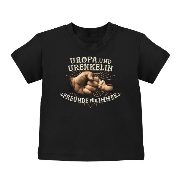 Uropa und Urenkelin - Freunde für immer - Baby T-Shirt