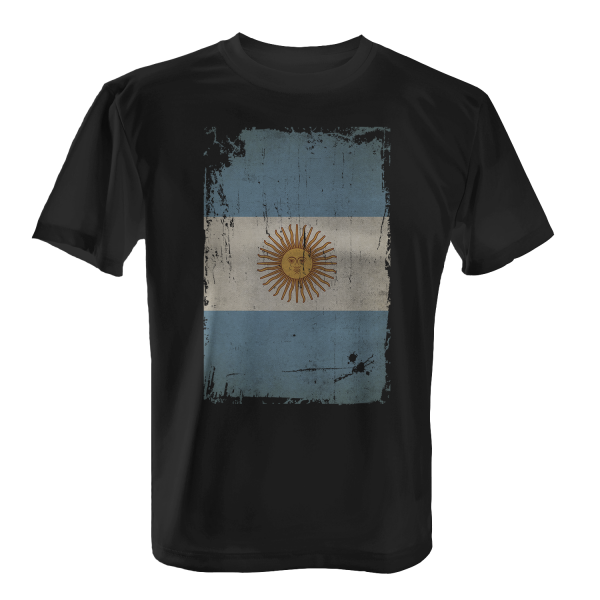 Argentinien Flagge längs - Herren T-Shirt