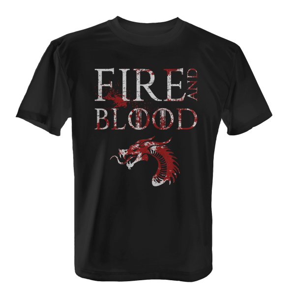 House Targarien Fire And Blood - Herren T-Shirt
