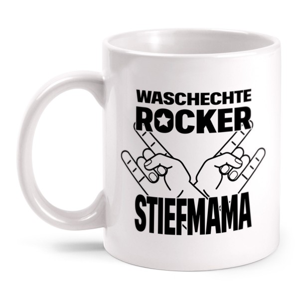 Waschechte Rocker Stiefmama - Tasse