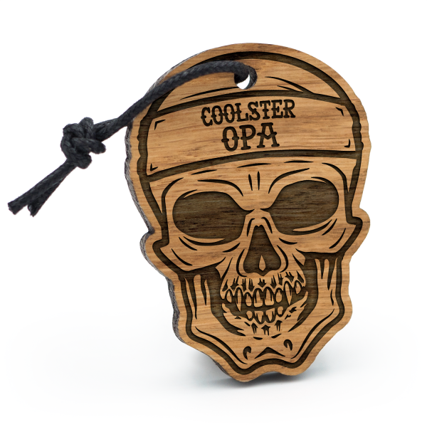 Coolster Opa - Schlüsselanhänger Totenkopf