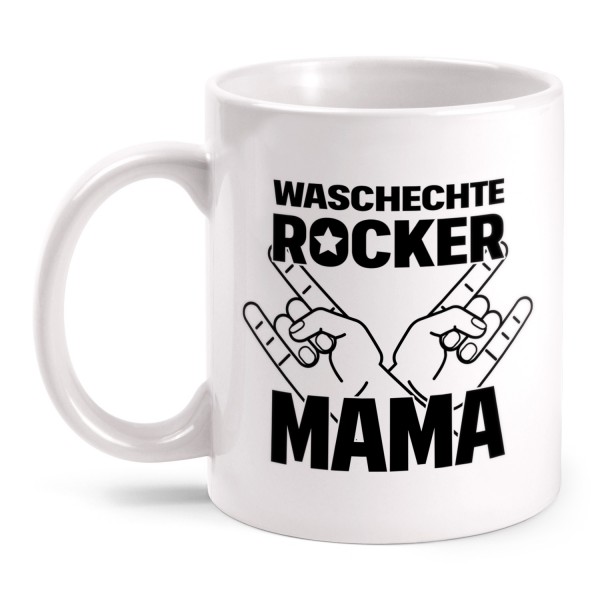 Waschechte Rocker Mama - Tasse
