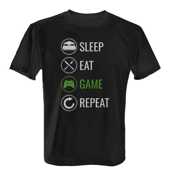 Sleep Eat Game Repeat - Controller - Herren T-Shirt